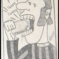 1973 η. Χαρακτηριστικό σκίτσο μετά τη μεγάλη πρόκριση της Παναχαϊκής επί τής Γκράτσερ