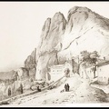 1. Γκραβούρα τού Μεγάλου Σπηλαίου από τον αρχαιολόγο Otto Magnus von Stackelberg, 1810