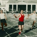 4. O Ευάγγελος Μαυρόπουλος κερδίζει στα 60 μ. σε αγώνες τής Παναχαϊκής στο Γυμναστήριό της το 1931. Ο Μαυρόπουλος ήταν αθλητής και προπονητής τής Παναχαϊκής σε πολλά αθλήματα