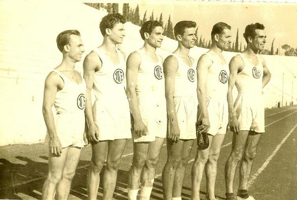 5. Αθλητές στίβου τής Π.Γ.Ε. στο Παναθηναϊκό στάδιο, 1940