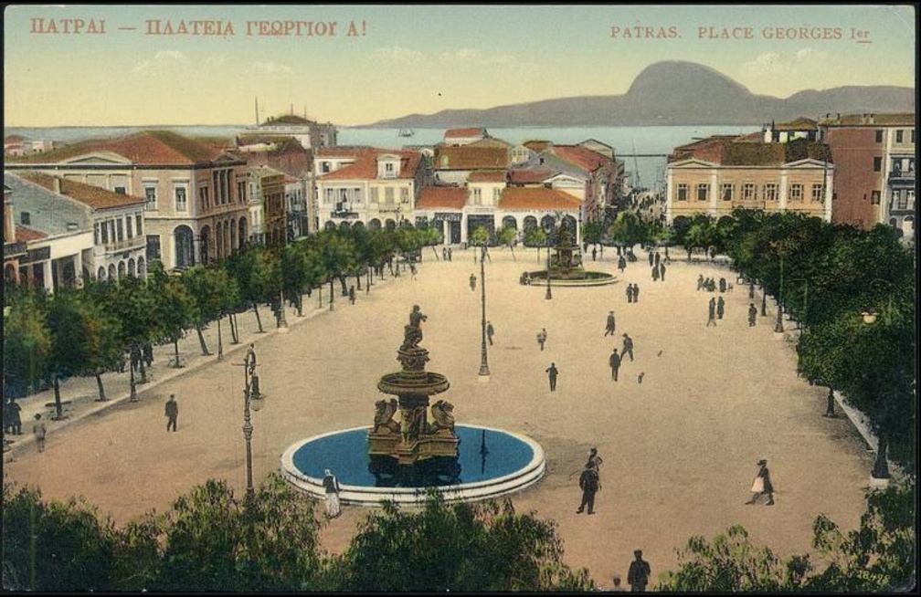 7. Η πλατεία Γεωργίου προς τη θάλασσα, δεκαετία 1910