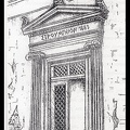 2. Η είσοδος τού Στρουμπείου. Πριν γίνει σχολείο ήταν οικία τού Γεώργιου Στρούμπου, την οποία και εδώρησε ώστε να γίνει το διδακτήριο