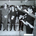 19. Ορκωμοσία πτυχιούχων στο Πανεπιστήμιο Πατρών, 1970 ή 1971. Διακρίνονται οι καθηγητές Γούδας, Ζούμπος,  Θεοδοσίου και άλλοι