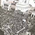 18. Προεκλογική συγκέντρωση Κωνσταντίνου Καραμανλή, 1974 (Πρακτορείο Ηνωμένων Φωτορεπόρτερ)